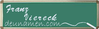 Franz Viereck Visitenkarte